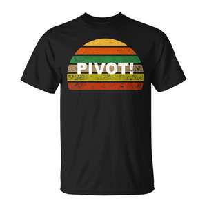 Premium TV Friends <b>90s</b> Pivot <b>Shirt</b> for Men's Stylish Retro <b>T</b>-<b>Shirt</b> for Commercials and Promotions - Product Image 1