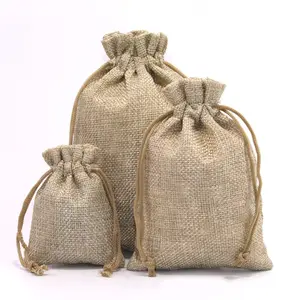Cheap Multi Colour Wholesale Jute Bags Small Jute Gift Bag Custom Jute Bag