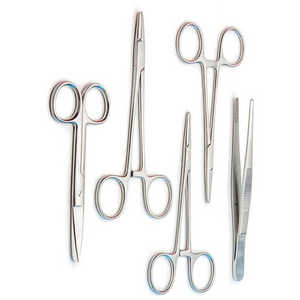 Kit de retrait de sutures de qualité supérieure, kit chirurgical, kits de retrait d'agrafes pharmaceutiques, à usage unique, ensemble de 5 instruments chirurgicaux en acier - Product Image 2