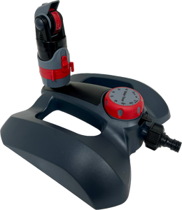 Aspersor de Jardín con Engranaje de 360 Grados y 4 Patrones, Aspersor Rotatorio para Riego de Césped y Jardín - Product Image 1