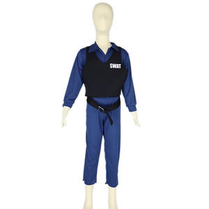 Nouveaux costumes de cosplay de <span class=keywords><strong>policier</strong></span> pour enfants les plus vendus, garçons de 3 à 12 ans, en polyester - Product Image 1