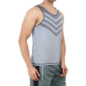 Camiseta sin Mangas de Punto Personalizada para Hombre, para Correr, Deportes, Casual, Transpirable, Fitness, de Secado Rápido, Color Sólido, sin Costuras - Product Image 6