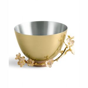 Cuenco de mariposa dorada de acero inoxidable y Latón para Decoración de bodas y hoteles - Product Image 5