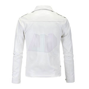 Veste d'hiver en cuir véritable de qualité supérieure, coupe-vent, respirante, doublure douce et confortable, parfaite pour le streetwear décontracté et tendance - Product Image 6