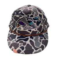 Gorra de lona retro de camuflaje sin estructura 256, estilo camionero, para papá, con cuerda, a la moda, snapback, para pesca