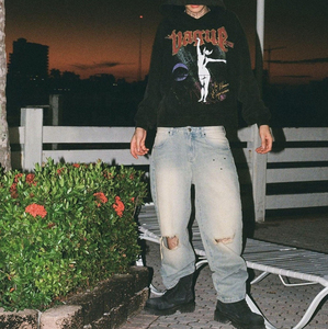 Custom Logo Loose Fit Denim Pants <b>Men's</b> Blank Faded Vintage Acid Washed Denim Baggy <b>Jeans</b> <b>for</b> <b>Men</b> OEM Washed Fade <b>Men</b> <b>Jeans</b> - Product Image 4