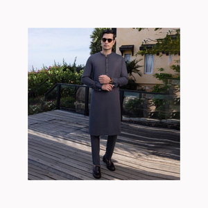 Pijama de diseñador pakistaní indio para hombre Punjabi Kameez, trajes bordados de 3 piezas disponibles a precio mayorista - Product Image 2