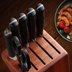 Porte-couteau en bois Porte-couteau Fournitures de cuisine Étagère Support de rangement Porte-couteau en bois massif - Product Image 5