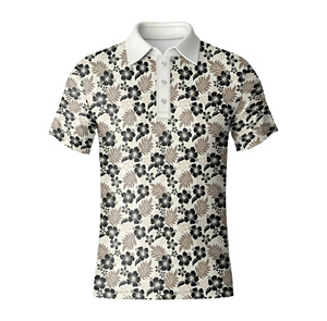 Chemise de golf pour homme en jersey uni, OEM, polyester, élasthanne, extensible, séchage rapide, haute performance, uniforme de golf - Product Image 3