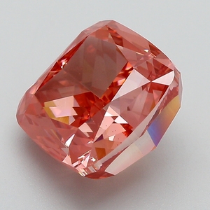 Diamant rose vif fantaisie certifié IGI, cultivé en laboratoire, taille coussin, diamant non monté pour la vente en gros de bijoux fins - Product Image 5