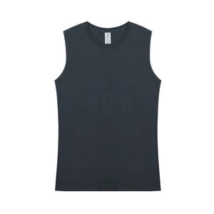 Camiseta sin mangas de algodón Saleh Enterprises Relax Fit para hombre, estilo urbano, ligera, transpirable, ideal para el gimnasio en verano. - Product Image 2