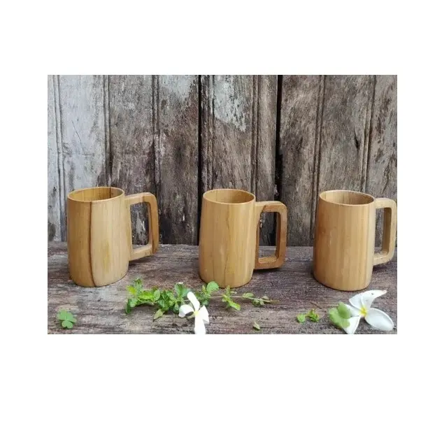 Tasses en bois 16oz pure bière tasse Hammer Point pour ustensiles de cuisine et restaurants et usage artisanal à vendre