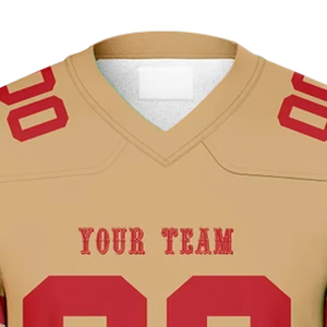 Maillot de football américain personnalisé impression par sublimation nom de l'équipe numéro club ligue maillot d'entraînement de football pour hommes - Product Image 4