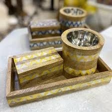 Faizacraft precio bajo resina Mubkhar Bakhoor juego de quemador de incienso incluye bandeja caja T soporte de luz sándalo aromático Oud incienso - Product Image 4