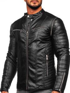 Genuine Leather <b>Biker</b> <b>Jacket</b> for Men - Product Image 3