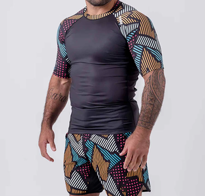 Nouvel Arrivage : Rashguard d'entraînement extérieur pour hommes, idéal pour BJJ, MMA, Boxe, Jiu Jitsu, Kimono de Jiu Jitsu et les arts martiaux - Product Image 4