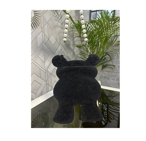 Vente chaude grande capacité ours en peluche broderie dessin animé sac à main écologique léger étanche Durable avec fermeture à glissière - Product Image 2