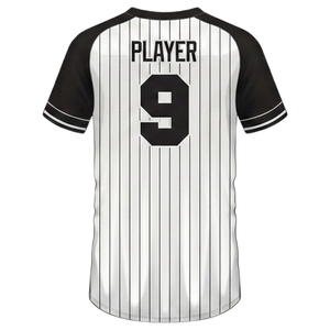 Chemises d'uniforme de baseball/softball personnalisées pour hommes adultes, 100% polyester, 300g, tissu respirant à séchage rapide, impression par sublimation, couleur unie - Product Image 3