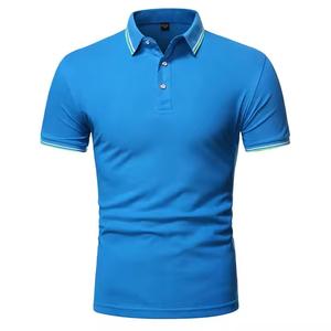 High Quality Men Polo Shirts Fashion Mens Shirts Stand Collar Polo Shirt New Social Short Sleeve Casual <b>Business</b> Summer Woven - Product Image 6