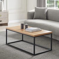 Mesa de centro de mármol con patas de hierro dorado Mesa de centro de sala de estar elegante a un precio razonable Muebles de aspecto elegante