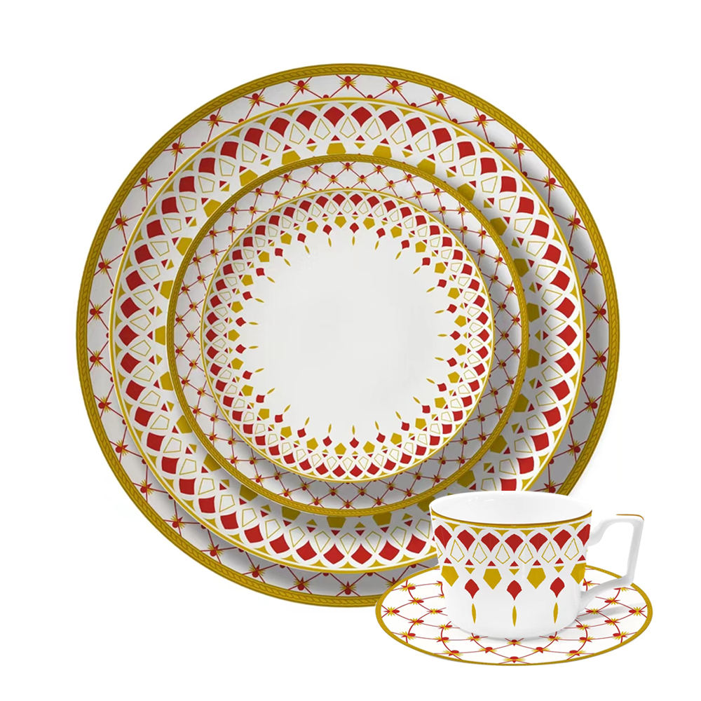 Restaurant Hotel Wedding Party Tableware Country Style Bone China