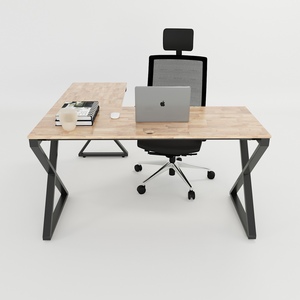 Bureau en L contemporain minimaliste XConcept HBXC015 140x140 avec double moteur, mobilier de bureau pour chambre à coucher, assemblage requis - Product Image 2
