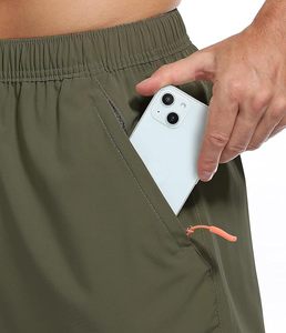 Pantalones cortos personalizados baratos de poliéster con cordón interior para hombre, pantalones de chándal, ropa deportiva para hombre, ropa deportiva para gimnasio, pantalones cortos - Product Image 5
