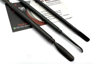 Dispensador de cutículas y uñas 2 en 1, color negro mate, para salón de belleza, Nail Art, cutícula, cuchara, acero inoxidable - Product Image 4