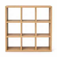 Meuble de rangement ouvert en bois pour la maison, étagère organisatrice