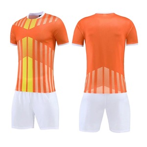 Camisetas de fútbol transpirables personalizadas, conjunto de camisetas de fútbol negras y amarillas, ropa de fútbol - Product Image 5