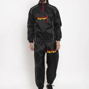 Conjunto Deportivo Cortavientos Personalizado Impermeable, Conjuntos Cortavientos de Nailon con Ribete en Contraste para Hombre, Chándal de Poliéster - Product Image 6