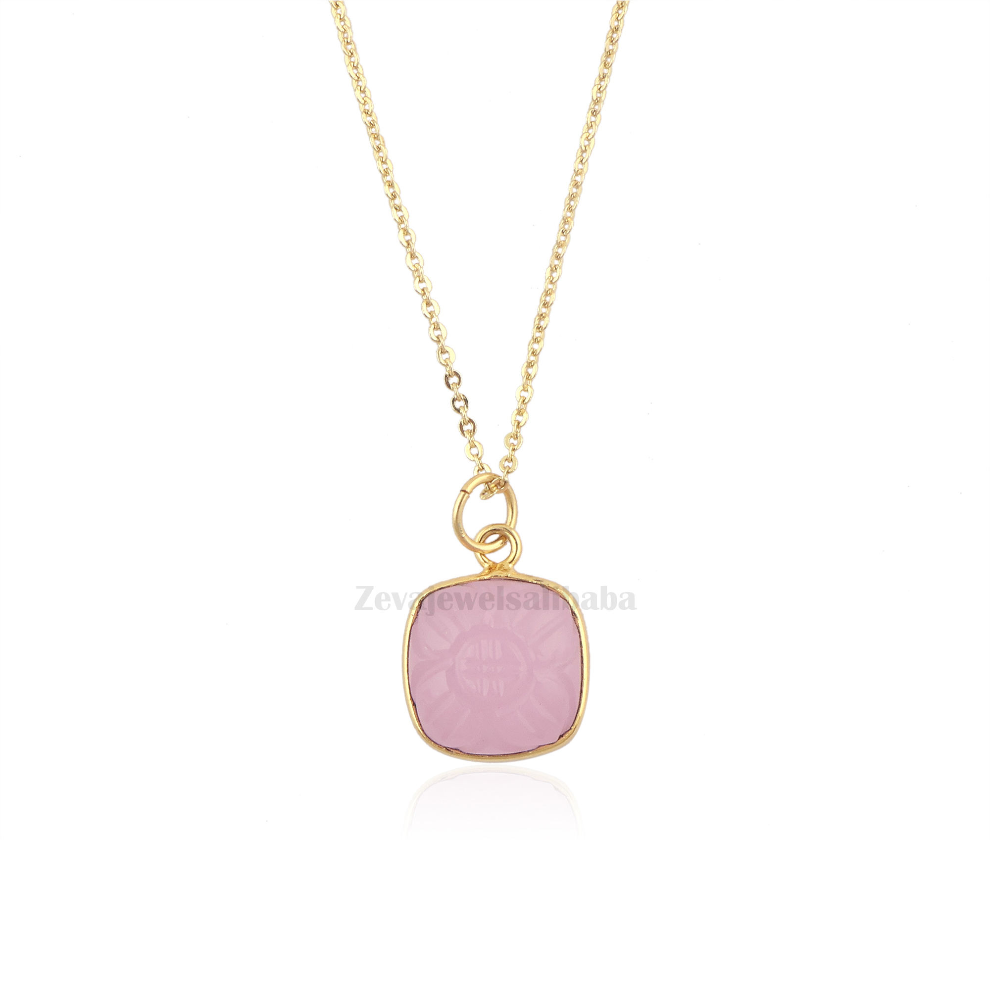 พลอยคาลซิโดนีสีชมพู