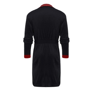 Peignoir d'hiver traditionnel musulman pour hommes, peignoir personnalisé en velours doux avec poche - Product Image 3