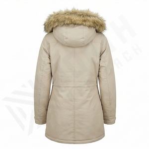 Cotton Padded <b>Coat</b> Solid Color Women Parka Jacket Custom Design Ladies Long Sleeve Insulated Windproof Heavyweight Outwear - Product Image 2