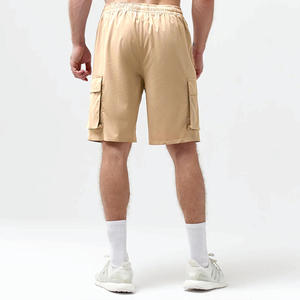 Short de course décontracté motif solide à séchage rapide pour hommes Gym Fitness Training Beach Sports Workout Bottoms - Product Image 2