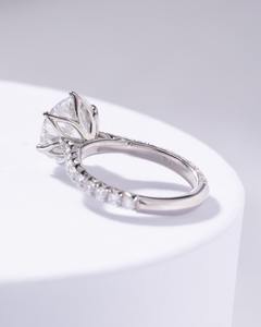 ชุดแหวนแต่งงานหมั้นเพชรสำหรับผู้หญิงทำจากทองคำขาว18K 2.50กะรัตสำหรับ VS1แล็บทรงกลม - Product Image 2