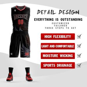Custom team uniform basketball uniform set Hot Selling basketball uniform sleeveless jersey sublimation printing <b>shorts</b> - Product Image 2