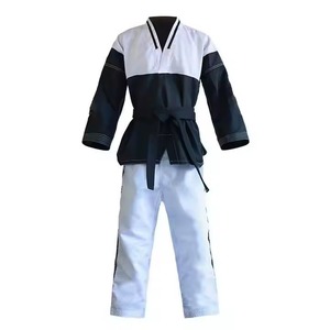 Vente en gros d'ensembles d'uniformes Taekwondo de haute qualité personnalisables avec votre logo pour un look professionnel - Product Image 4