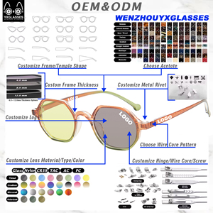 眼镜制造户外偏光光致变色镜片遮阳太阳镜大框架眼镜颜色透明太阳镜 - Product Image 5