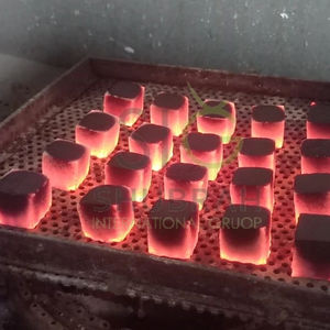 Usine indonésienne de charbon de bois de briquette de coquille de noix de coco pour narguilé pour le matériel de charbon de coco de BBQ - Product Image 1