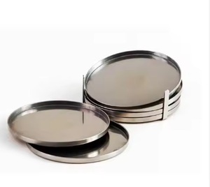 ที่รองแก้วโลหะทรงกลมคุณภาพสูงสำหรับกาแฟชา - Product Image 6