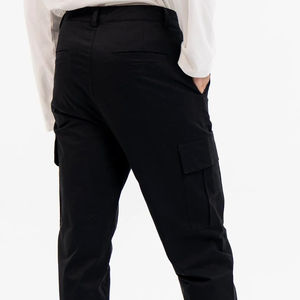 Pantalones Cargo de lona de corte recto para hombre de alta calidad, estilo informal, Color personalizado, ligero, transpirable, ecológico, 100% algodón - Product Image 6