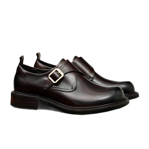 Chaussures Oxford en cuir de vachette pleine fleur avec talon amorti et design antidérapant, chaussures habillées pour hommes, chaussures en cuir - Product Image 1