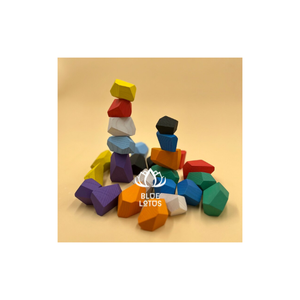 Tumi Ishi Balancing Stones: Elevate Your Playtime With These Handmade <b>Wooden</b> Rocks Designed for <b>Stacking</b> and Creativity - Product Image 1