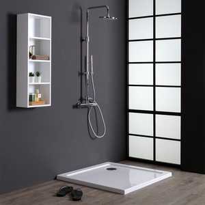 Aosta 80x80 CM Acrylic Square <b>Shower</b> <b>Tray</b> Bathroom Sets Product - Product Image 4