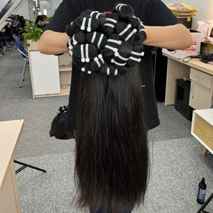 Pelo Remy OEM profesional del fabricante de Vietnam de alta calidad que teje el pelo chino liso natural todos los colores de longitud larga crudo - Product Image 4