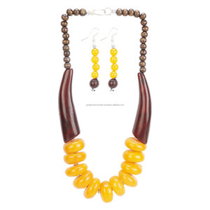 Haute qualité femmes mode résine perles résine collier pour femmes bijoux - Product Image 5