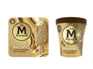 Doble Chocolate y Ganache Helado Bañera Magnum Doble Oro Caramelo Helado Palitos 3x85ml - Product Image 4