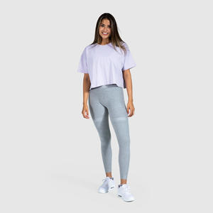 Vente en gros de t-shirts blancs décontractés à col en V profond pour femmes, t-shirts pour femmes de haute qualité 100% coton pour femmes - Product Image 6