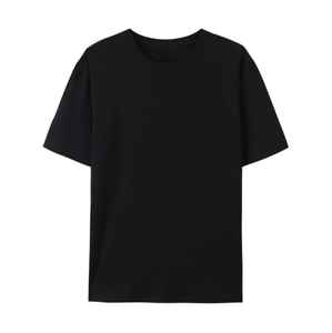 T-shirt à manches courtes 100% coton de haute qualité T-shirt tissé uni avec motif solide - Product Image 1